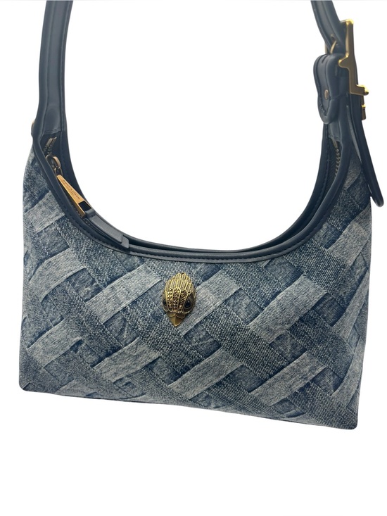 Kurt Geiger Handbags - KURT GEIGER London Kensington Denim Weave Print Shoulder Bag w/ Dust Bag